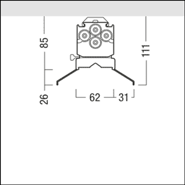 TEC C CG OPTIC KIT L2000 WH IP64 (PAIR) - Optic kit image 2
