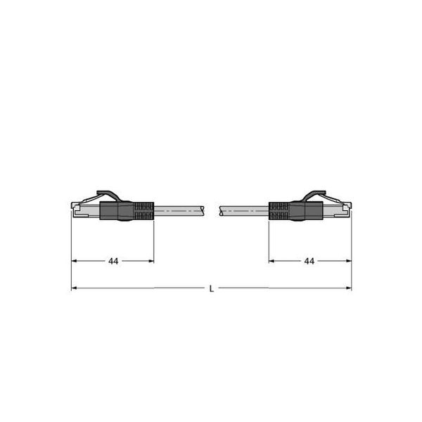 Industrial Ethernet Cable Extension Cable   RJ45S-RJ45S-4414-35M image 1