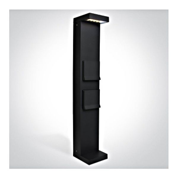 67508B/AN/C ANTHRACITE BOLLARD 70cm 8W CW IP65 image 1