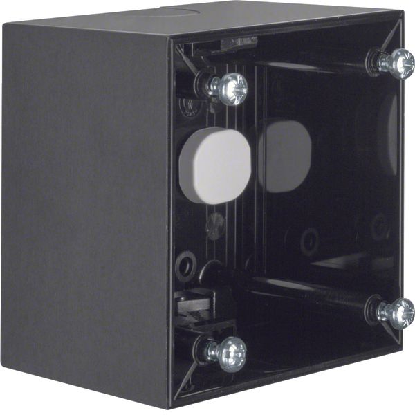 Surface-mounted housing high surface-mounted, Integro Flow/Pure, black image 1