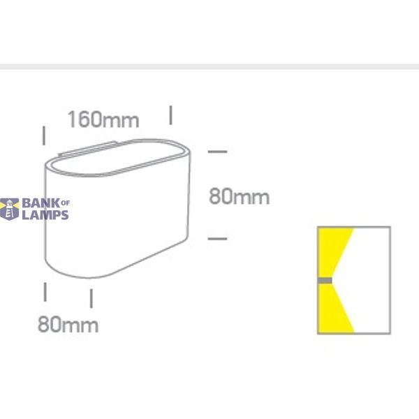 WHITE G9 10W WALL LIGHT image 2