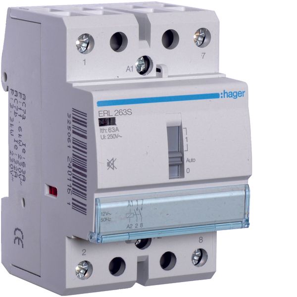 Humfree Override Contactor 63A, 2NO, 12V image 1