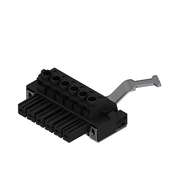PCB plug-in connector, female plug, 7.62 mm, Number of poles: 6, 180°, Clamping yoke connection, Clamping range, max. : 10 mm², Box image 2