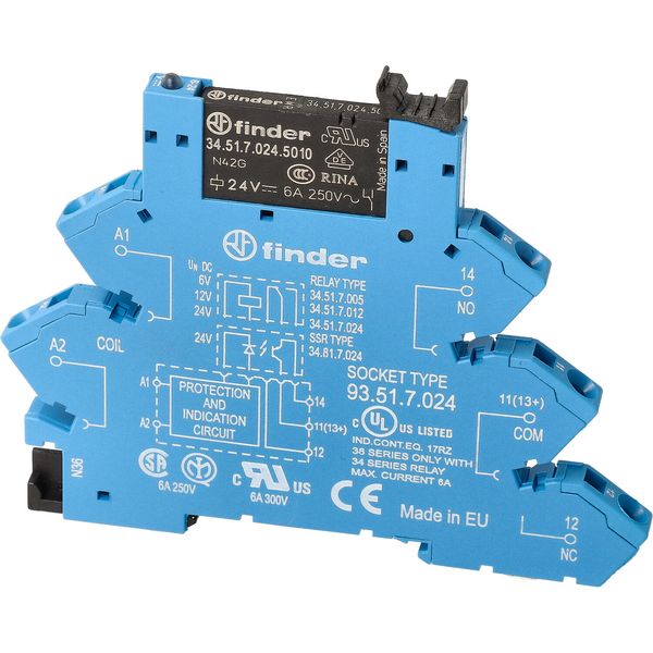 Rel. interface EMR screwless 6,2mm.1CO 6A/12VDC/SEN/AgNi+Au (38.61.7.012.5050) image 6