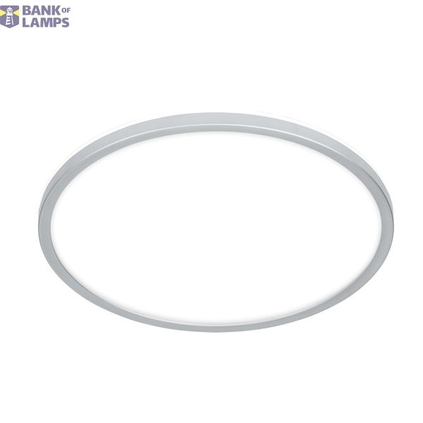 LED bath-ceiling light, chrome matt, IP44, LED/18W image 1