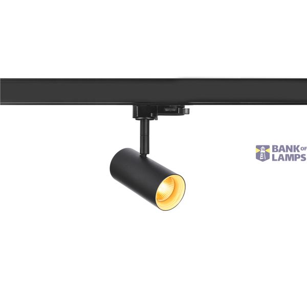 NOBLO® SPOT, 3~ spot, round, 3000K, 6W, trailing-edge phase, 32°, black image 1