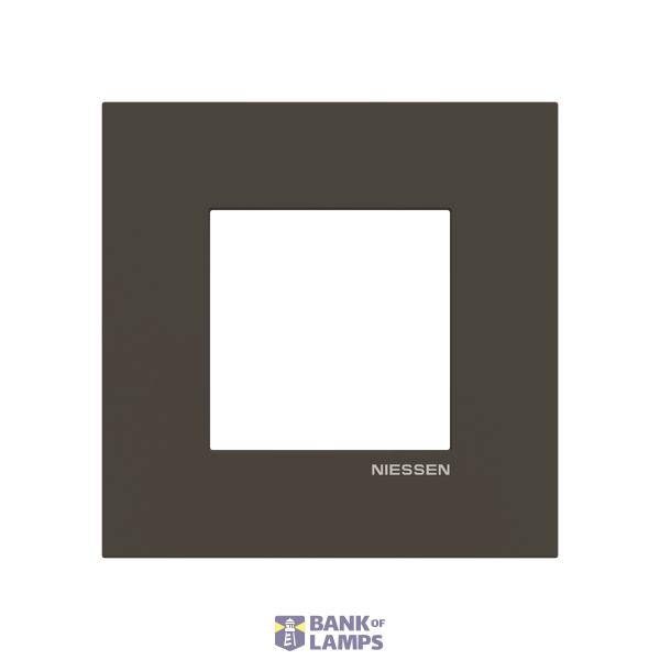 Frame 1-gang - Niessen logo - Anthracite image 1