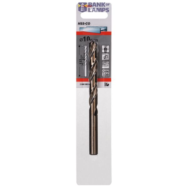 Metal drill bits HSS-Co, DIN 338 10 x 87 x 133 mm 1 pcs. image 2