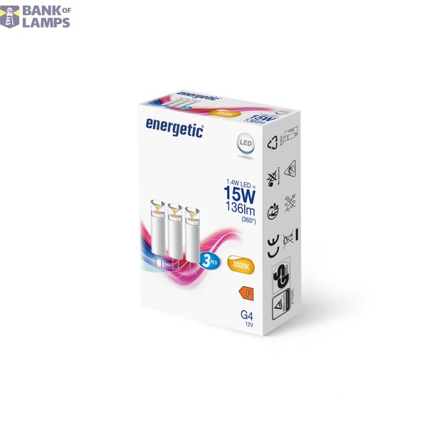 G4 | 3-pack | 3000 Kelvin | 136 Lumen image 2