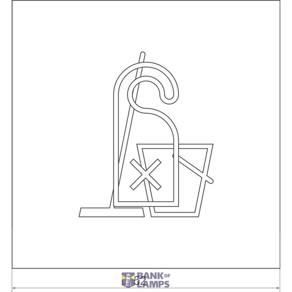 Two-colour foil for LED signal insert, with symbol, A.x/C.x image 2