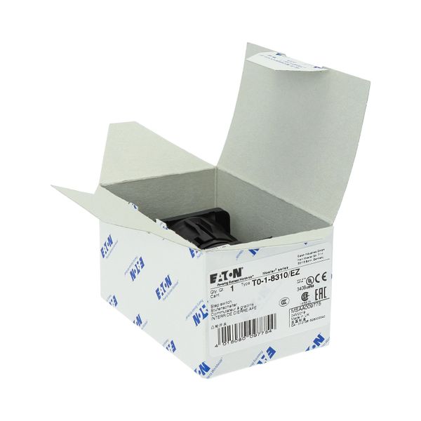 T0-1-8310/EZ Step switches, T0, 20 A, centre mounting, 1 contact unit(s), Contacts: 2, 45 °, maintained, With 0 (Off) position, 0-2, Design number 8310 image 24