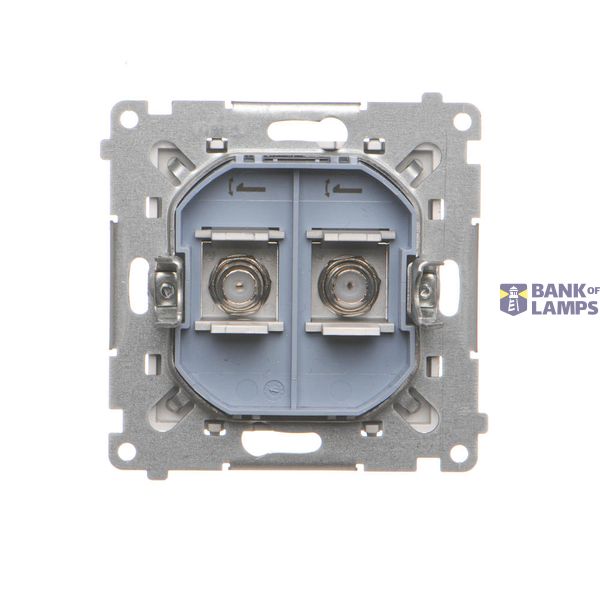 Double rocker for illuminated mechanisms: SW6/2XLM, SW7/2XM, SW6P1M, white image 1