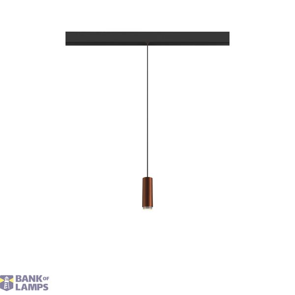 LALU®, pendant light, 48V, Led Base, Mix&Match, 150cm, 8W, 3000K, DALI, bronze image 1