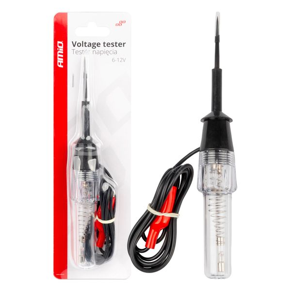 Voltage metal tester Alligator Clip 6-12V AMIO-04272 image 1