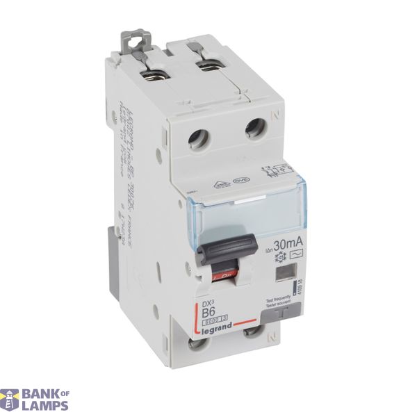 RCBO DX3 1P+N B6 6000A 30MA AC image 2
