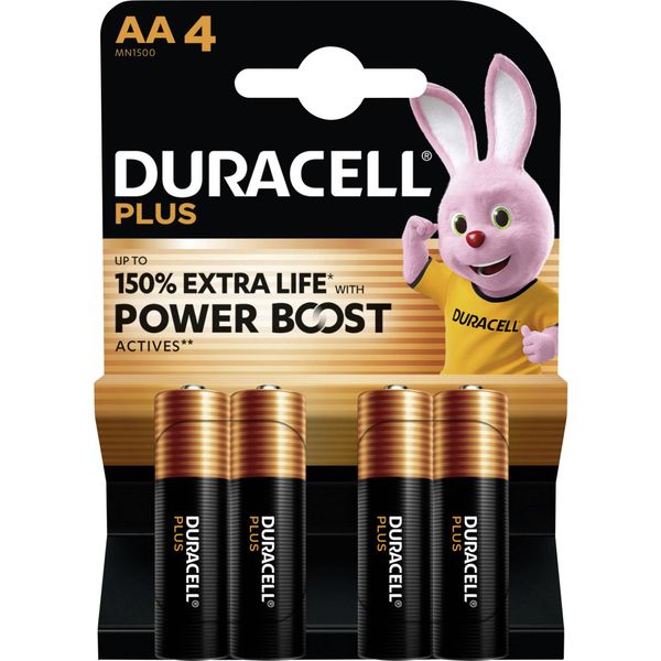 DURACELL Plus MN1500 LR6 AA BL4 image 1