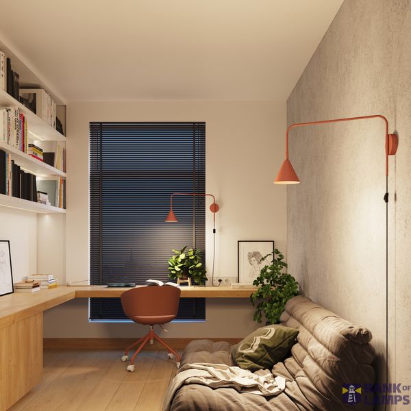 Wall lamp NOX red ochre image 8