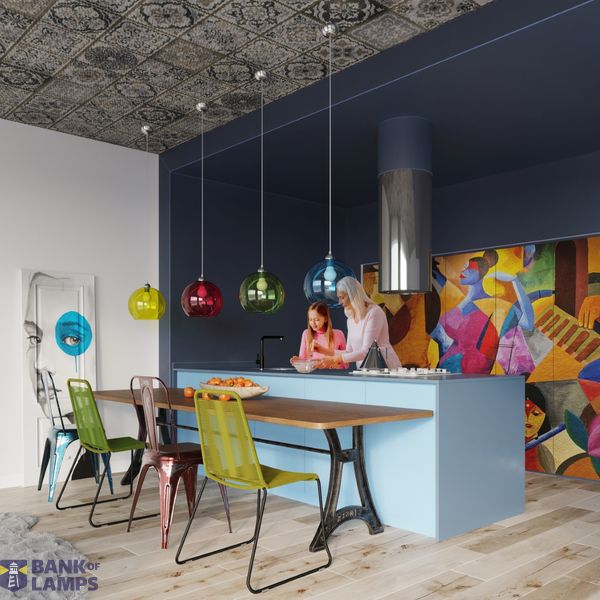 HANGING LAMP BALL GRAPHITE E27 1X60W IP20 image 5