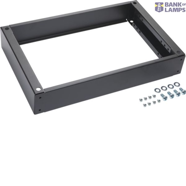 Base for modular display cabinet IP54 RAL9005 600x100x400 (WxHxD) FZ912WP image 1