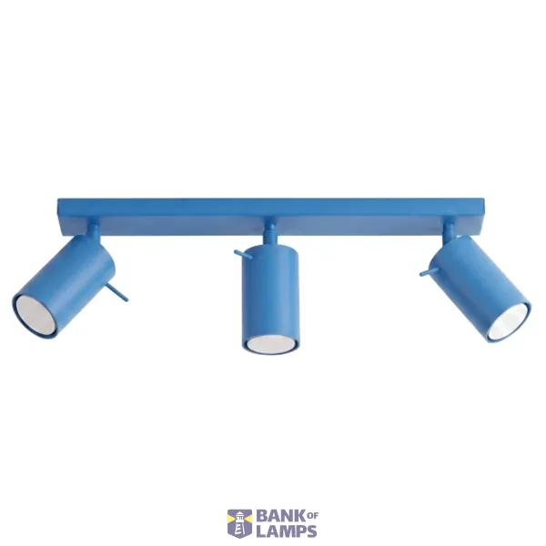 Ceiling lamp RING 3L azure image 1
