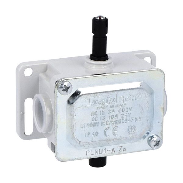 Metal limit switch, PL series, top push rod plunger. Contacts 1NO.1NC. IP40 image 1