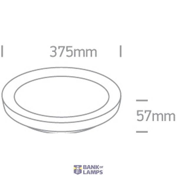 BRUSHED GOLD PLAFO LED 30W CCTV IP20 230V DIMMABLE image 2
