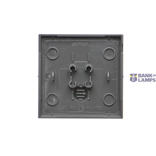 Single contact push button illuminated without pictogram, LED not replaceable Color: blue, (module), 10AX, quick connection, white image 1