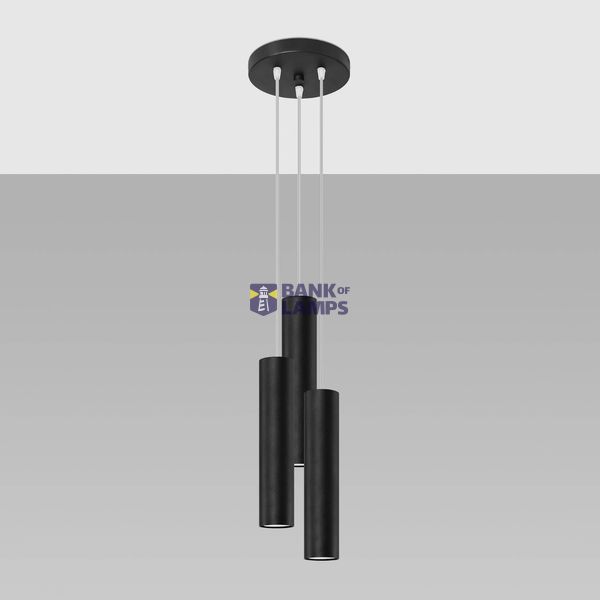 HANGING LAMP LAGOS 3P BLACK GU10 3X40W IP20 image 10