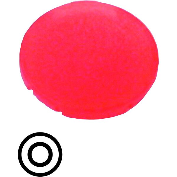M22-XDL-R-X0 Button lens, flat red image 2