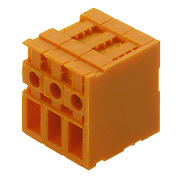 Printed circuit board terminals, 7.62 mm, Number of poles: 4, 90°, Solder pin length (l): 3.5 mm, tinned, Pebble grey, TOP connection, Clamping range, max. : 6 mm², Box image 1