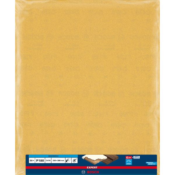 EXPERT C47 Sandpaper for Handsanding 23 x 28 mm, G 18 image 2