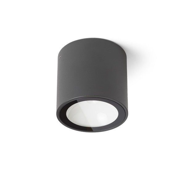 SENZA R ceiling anthracite grey clear glass 230V LED 6W IP65 3000K image 1