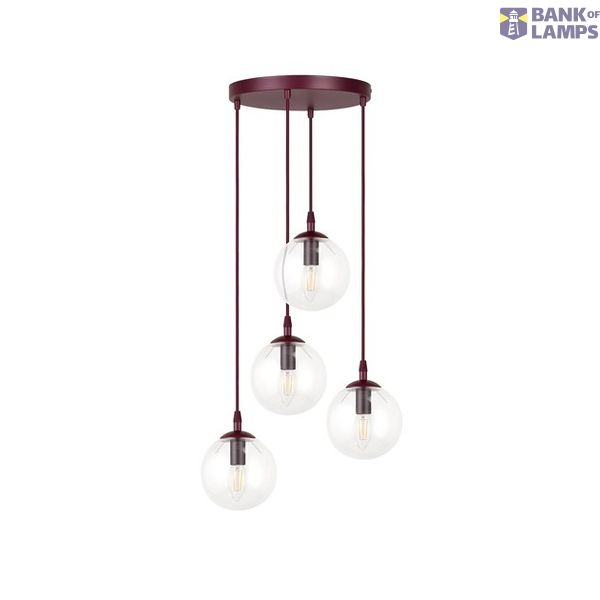 COSMO 4PREM BURGUNDY TRANSPARENT image 1