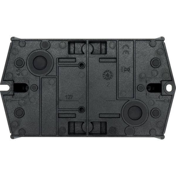 T0-2-1/I1/SVB-SW Main switch, T0, 20 A, surface mounting, 2 contact unit(s), 3 pole, STOP function, With black rotary handle and locking ring, Lockable in the 0 (Off) image 42