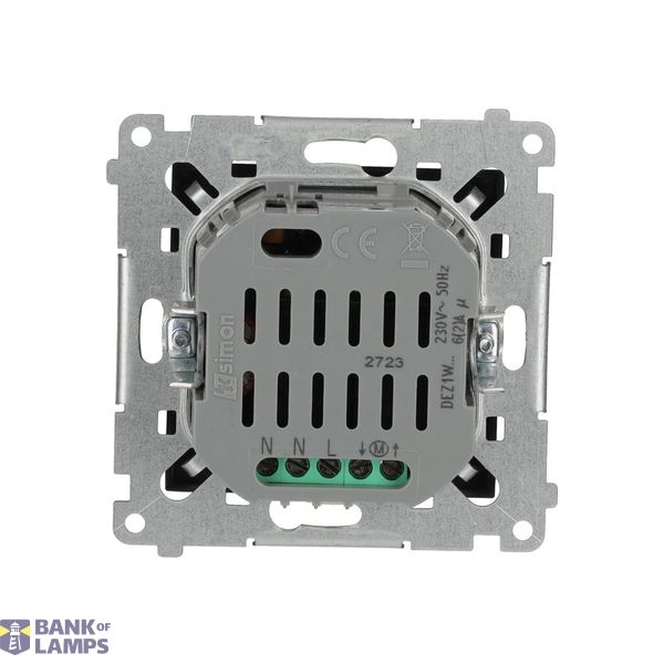 Quadruple socket outlet with SCHUKO earthing - IP44 version and shutters - flap in colour of the cover, 16A, quick connection, dark grey image 1