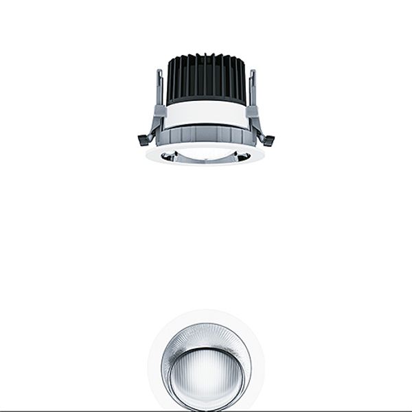 P-INF R100WW 1300-930 LDO AL WH - LED ceiling-recessed luminaire image 1