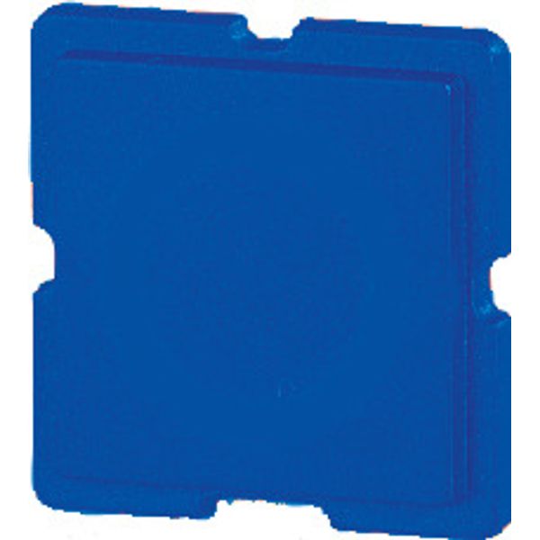06TQ18 Button plate, 18 x 18 mm, blue image 1