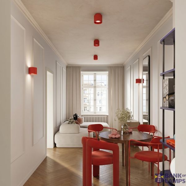 Ceiling lamp AURA 2 red Gx53 image 4