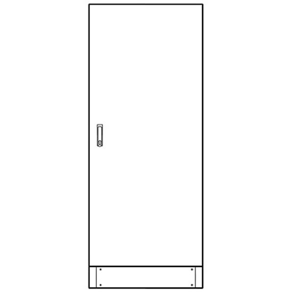 Leerverteiler 3-Feld, 2000x820x500mm mit Sockel, 1-trig image 1