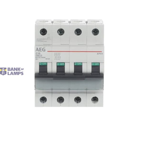 EP64 C10 Miniature Circuit Breaker - 4P - C - 10 A image 4