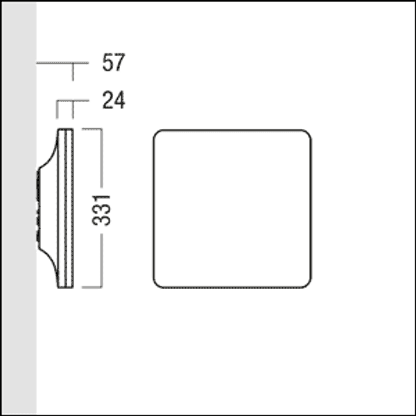 CAELA QMA LED1000-930 CL SM WH - LED wall luminaire image 4