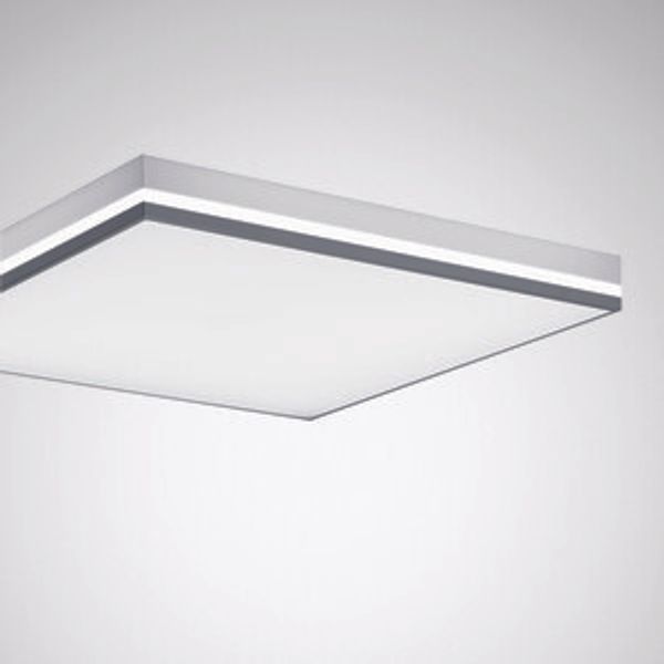 Surface-mounted luminaire Belviso D Prisms White ETDD 26W 3900lm Wide reduced glare UGR19 (W19) IK06 3 SDCM image 1