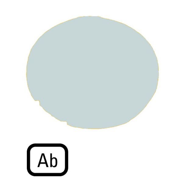 M22-XDL-W-D4 Button lens, flat white, AB image 1