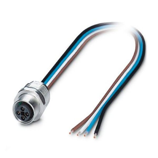 SACC-E-M12FST-4CON-M16/0,5 - Device connector front mounting image 2