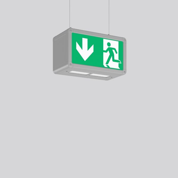 RECHTECK, 4,5 W, aluminium, on/off Pendant luminaires, L 250 B 125 H 1 image 2
