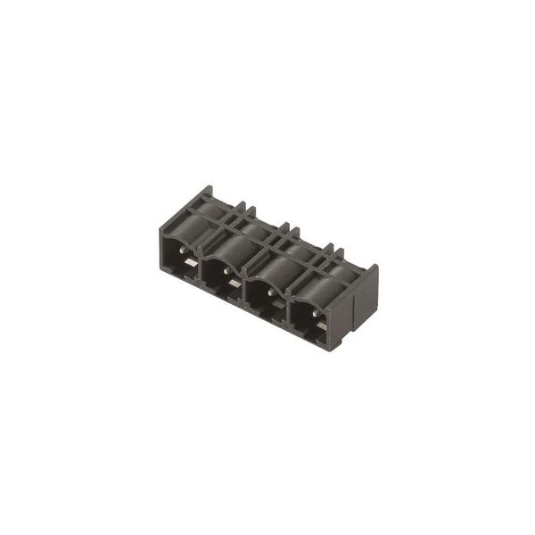 PCB plug-in connector, male header, closed side, THT solder connection, 7.62 mm, Number of poles: 5, 270°, Solder pin length (l): 3.2 mm, tinned, black, Box image 2