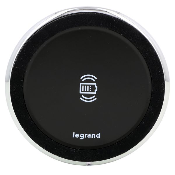 WIRELESS POWER CHARGER 15W BLACK DIAM 80 image 1