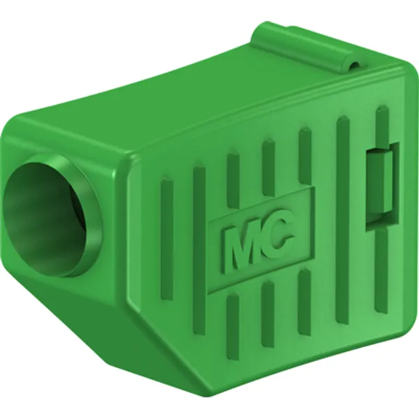 4 mm insulating grommet, solder connection, 1.0 mm², green, 22.2060-25 image 1