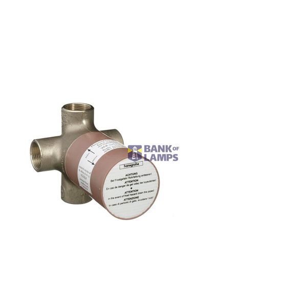Concealed valve 1/2" with three outlets image 1