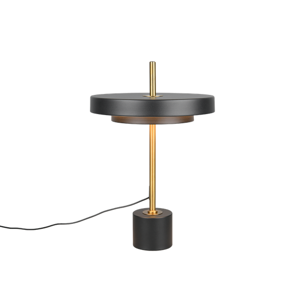 Keaton LED table lamp matt black/brass image 1